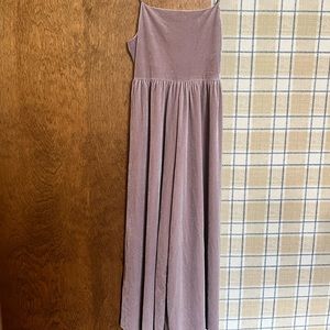 Urban outfitters mauve velvet jumpsuit